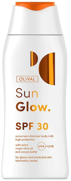 Rozświetlające mleczko do ciała z filtrem przeciwsłonecznym - Olival SunGlow Sunscreen Shimmer Body Milk SPF30 — Zdjęcie N1