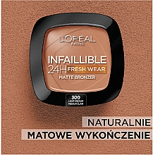 Puder brązujący - L'Oréal Paris Infallible 24h Freshwear Bronzer  — Zdjęcie N5