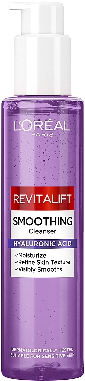 Żel oczyszczający i nawilżający - L`Oreal Paris Revitalift Smoothing Cleanser — Zdjęcie N1