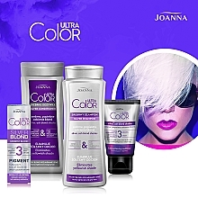 Koloryzująca odżywka do włosów Srebrny, popielaty blond - Joanna Ultra Color System  — Zdjęcie N4