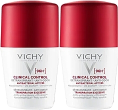 Zestaw - Vichy Clinical Control Deperspirant 96H (deo/roll/2x50ml) — Zdjęcie N1