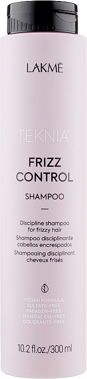 Wygładzający szampon do włosów niesfornych i puszących się - Lakmé Teknia Frizz Control Shampoo — Zdjęcie N1