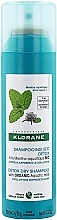 Suchy szampon do włosów - Klorane Aquatic Mint Detox Dry Shampoo — Zdjęcie N1