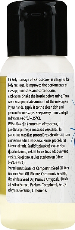 Olejek do masażu ciała Prosecco - Verana Body Massage Oil — Zdjęcie N2