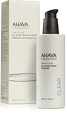 Oczyszczający i tonizujący żel do twarzy i okolice oczu - Ahava Time To Clear All in One Toning Cleanser (próbka) — Zdjęcie N1