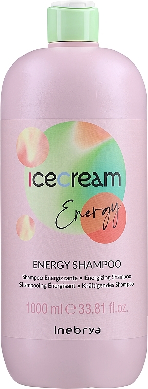 Energizujący szampon do włosów słabych i cienkich - Inebrya Ice Cream Energy Shampoo — Zdjęcie N5