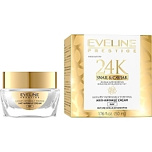 Kup PRZECENA! Krem do twarzy na dzień - Eveline Prestige 24k Snail & Caviar Anti-Wrinkle Day Cream *