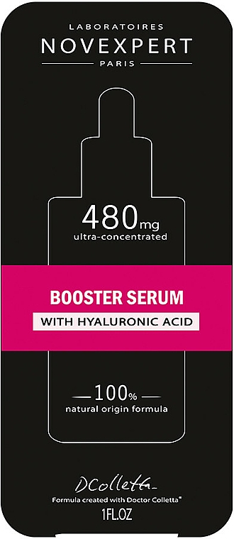 Serum do twarzy wzmacniające z kwasem hialuronowym - Novexpert Hyaluronic Acid Booster Serum — Zdjęcie N2