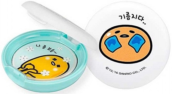 Transparentny kompaktowy puder matujący - Holika Holika Gudetama Sebum Clear Pact — Zdjęcie N1