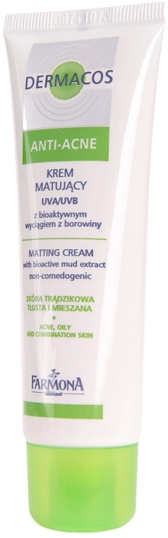 Krem matujący do skóry trądzikowej, tłustej i mieszanej - Farmona Professional Dermacos Anti-Acne Matting Cream — Zdjęcie N3