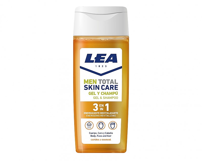 Żel pod prysznic 3w1, regenerujący - Lea Men Total Skin Care Energizing Revitalizing Shower Gel&Shampoo — Zdjęcie N1