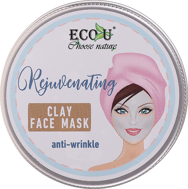 Odmładzająca przeciwzmarszczkowa maska glinkowa do twarzy - Eco U Anti-Wrinkle Clay Face Mask  — Zdjęcie N1