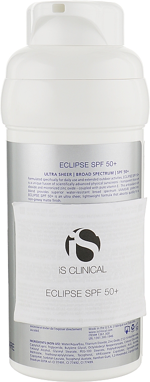 Krem przeciwsłoneczny SPF 50 - iS Clinical Eclipse SPF 50+ — Zdjęcie N2