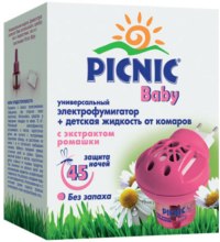 Kup Zestaw elekstryczny i płyn na komary, 45 nocy - Picnic Baby