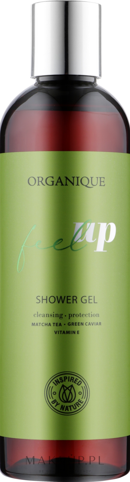 Energetyzujący żel pod prysznic - Organique Feel Up Shower Gel — Zdjęcie 250 ml
