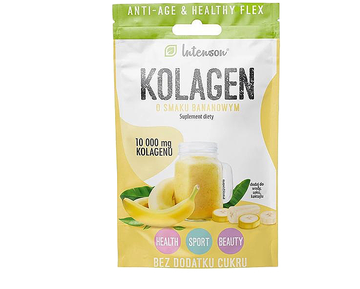 PREZENT! Suplement diety Kolagen o smaku bananowym - Intenson — Zdjęcie N1