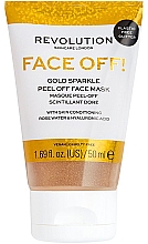 Kup Maseczka peelingująca do twarzy - Revolution Skincare Face Off! Gold Glitter Face Off Mask