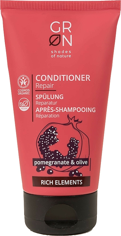 Rewitalizująca odżywka do włosów Granat i oliwki - GRN Rich Elements Pomegranate & Olive Conditioner  — Zdjęcie N1