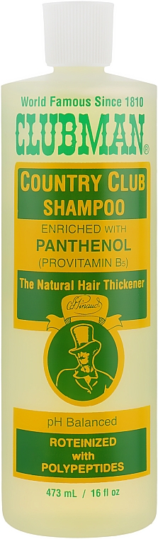 Szampon do włosów z prowitaminą B5 - Clubman Pinaud Country Club Shampoo — Zdjęcie N1