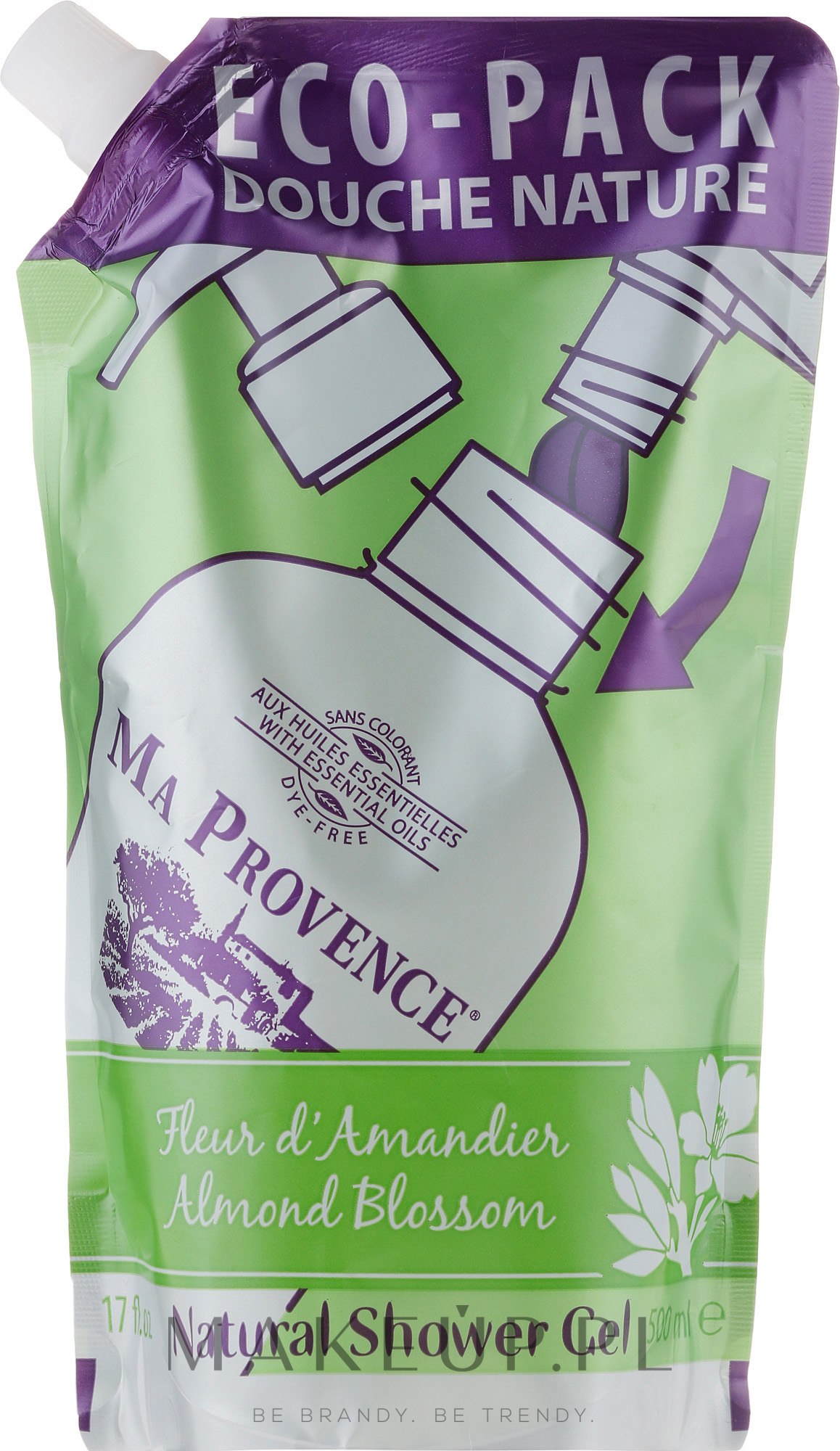 Żel pod prysznic Migdał - Ma Provence Almond Blossom Natural Shower Gel (uzupełnienie) — Zdjęcie 500 ml