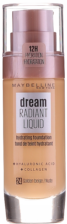 Podkład do makijażu nawilżająco-rozświetlający - Maybelline New York Dream Radiant Liquid Hydrating Foundation — Zdjęcie N1
