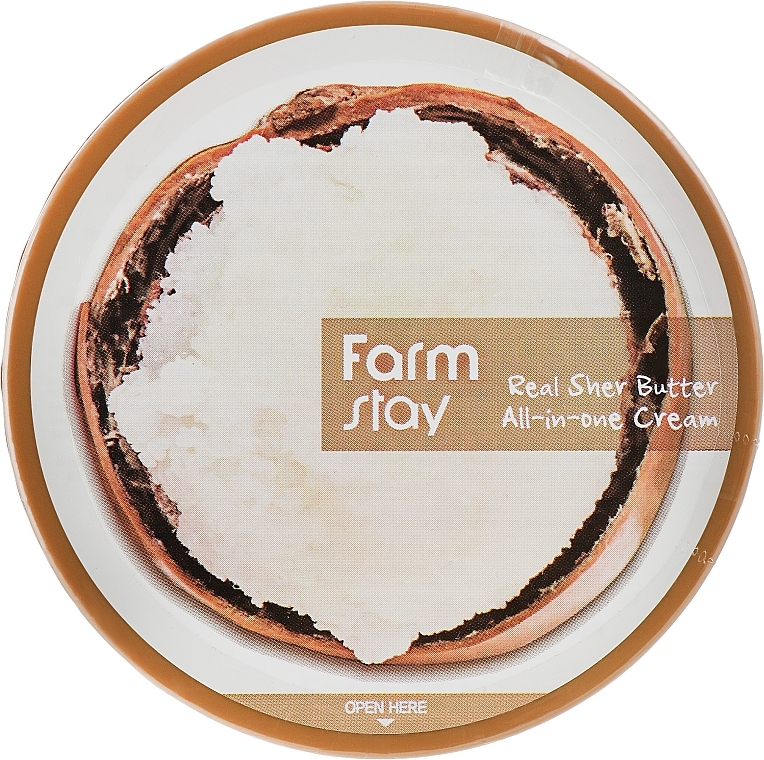 Krem do twarzy i ciała - FarmStay Real Shea Butter All-In-One Cream — Zdjęcie N1