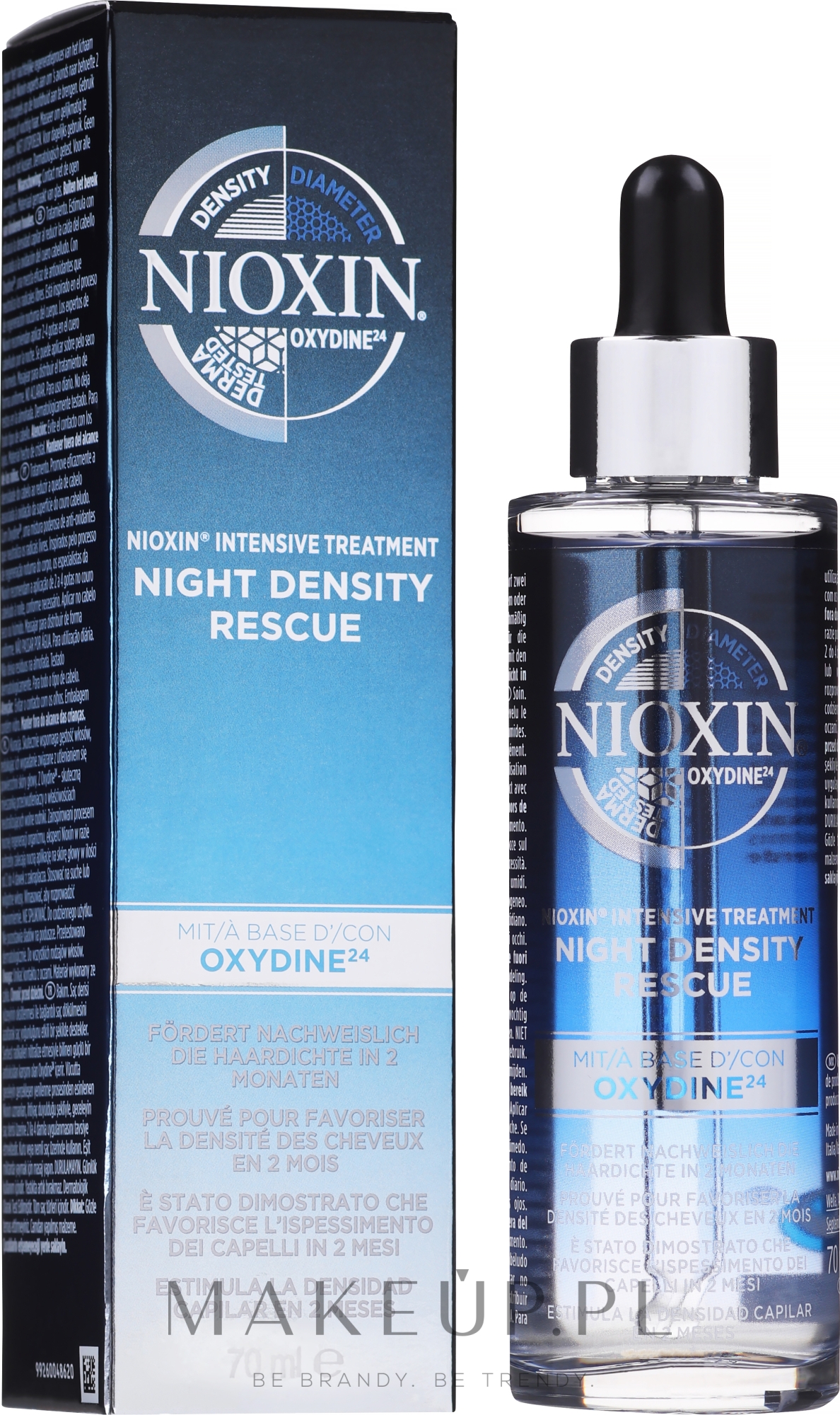 Serum wzmacniające włosy - Nioxin Night Density Rescue Serum — Zdjęcie 70 ml