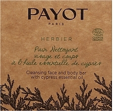 Kup Mydło do twarzy i ciała z olejkiem cyprysowym - Payot Herbier Face & Body Cleansing Bar