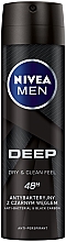 Antybakteryjny antyperspirant w sprayu z aktywnym węglem dla mężczyzn - NIVEA MEN Deep Dry & Clean Feel Antiperspirant — Zdjęcie N1