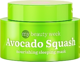 Odżywcza maseczka do twarzy na noc - 7 Days My Beauty Week Avocado Squash Nourishing Sleeping Mask — Zdjęcie N1