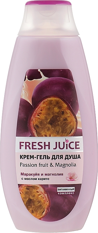 Kremowy żel pod prysznic Marakuja i magnolia - Fresh Juice Creamy Shower Gel Passion Fruit & Magnolia