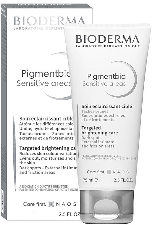 Krem wybielający do wrażliwych obszarów ciała - Bioderma Pigmentbio Sensitive Areas Cream