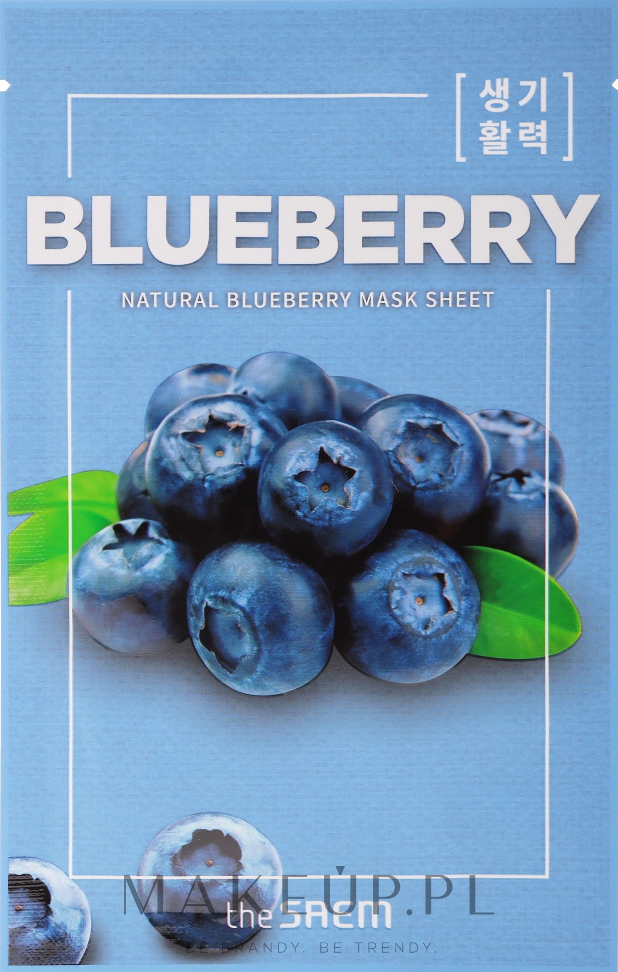 Maseczka w płachcie do twarzy z ekstraktem z borówki - The Saem Natural Mask Sheet Blueberry — Zdjęcie 21 ml