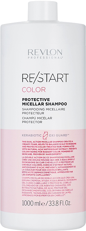Szampon do włosów farbowanych - Revlon Professional Restart Color Protective Micellar Shampoo — Zdjęcie N2