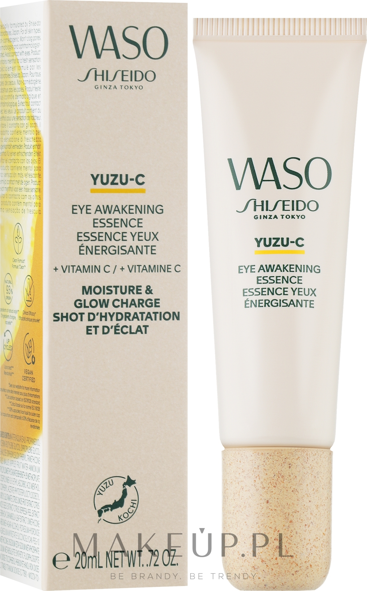 Esencja do pielęgnacji okolic oczu - Shiseido Waso Yuzu-C Eye Awakening Essence — Zdjęcie 20 ml