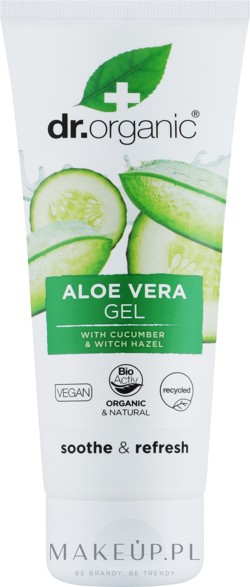 Organiczny żel z aloesem i ogórkiem - Dr Organic Aloe Vera Gel With Cucumber  — Zdjęcie 200 ml