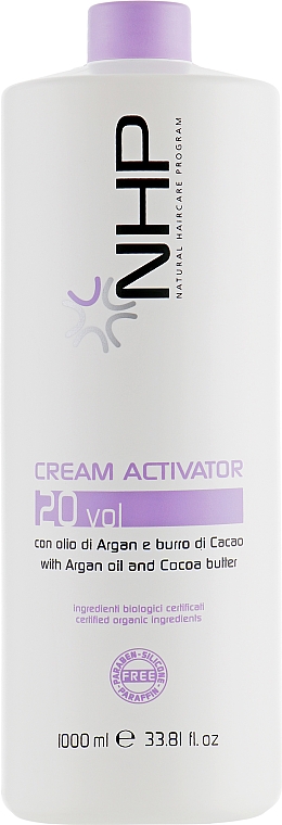 Aktywator do farb w kremie 6% - NHP Cream Activator 20 vol — Zdjęcie N3