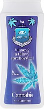 Kup Żel pod prysznic i szampon dla mężczyzn z olejem konopnym i kofeiną - Bione Cosmetics Gentlemens Range Cannabis Hair & Body Shower Gel