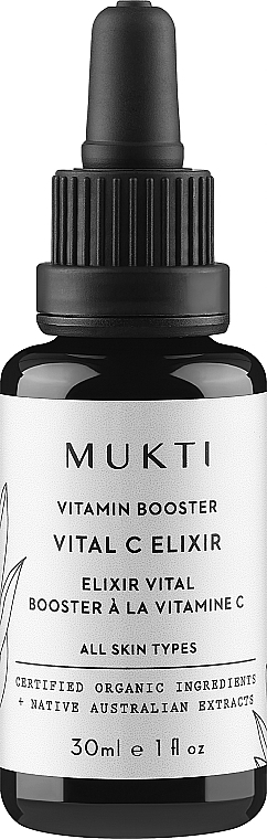 Witaminowy booster do twarzy Vital C - Mukti Organics Vitamin Booster Elixir — Zdjęcie N1