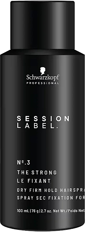 Mocno utrwalający lakier do włosów - Schwarzkopf Professional Session Label №3 The Strong Hairspray — Zdjęcie N4