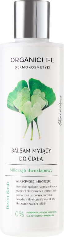 Balsam myjący do ciała Miłorząb dwuklapowy - Organic Life Dermocosmetics Balsamy myjące