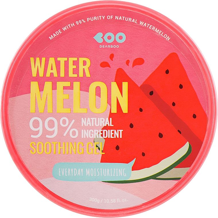 Nawilżający żel kojący z ekstraktem z arbuza - Dearboo Watermelon Soothing Gel 99%