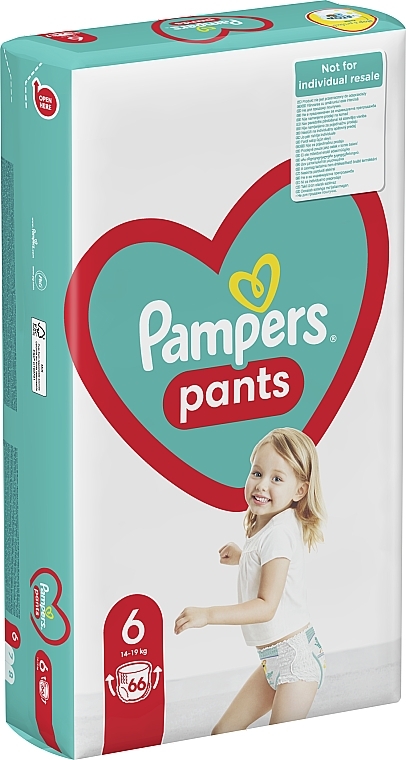 Pieluchomajtki Pants rozmiar 6 (Extra Large) 15+ kg, 132 szt. - Pampers — Zdjęcie N11