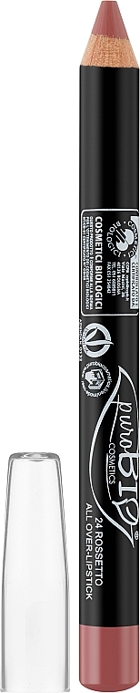 Szminka w kredce do ust - PuroBio Cosmetics Pencil Lipstick in Kingsize — Zdjęcie N1