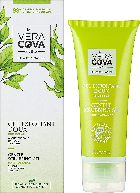 Delikatnie złuszczający żel do twarzy - Veracova Gentle Scrubbing Gel Pure Radiance — Zdjęcie N2