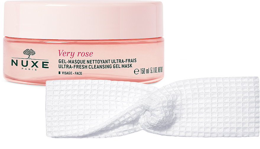 Ultra-odświeżająca żelowa maseczka oczyszczająca do twarzy - Nuxe Very Rose Ultra-Fresh Cleansing Gel Mask — Zdjęcie N2