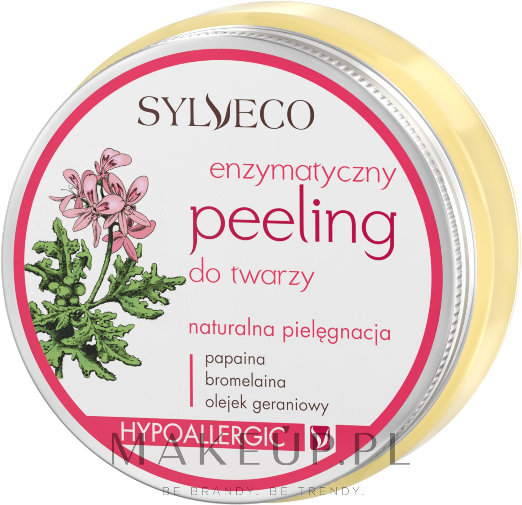 Peeling enzymatyczny do twarzy - Sylveco — Zdjęcie 75 ml