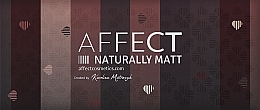 Paletka prasowanych cieni do powiek - Affect Cosmetics Naturally Matt Eyeshadow Palette — Zdjęcie N2
