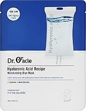 Kup Maseczka do twarzy z kwasem hialuronowym - Dr. Oracle Hyaluronic Acid Recipe Moisrurizing Blue Mask