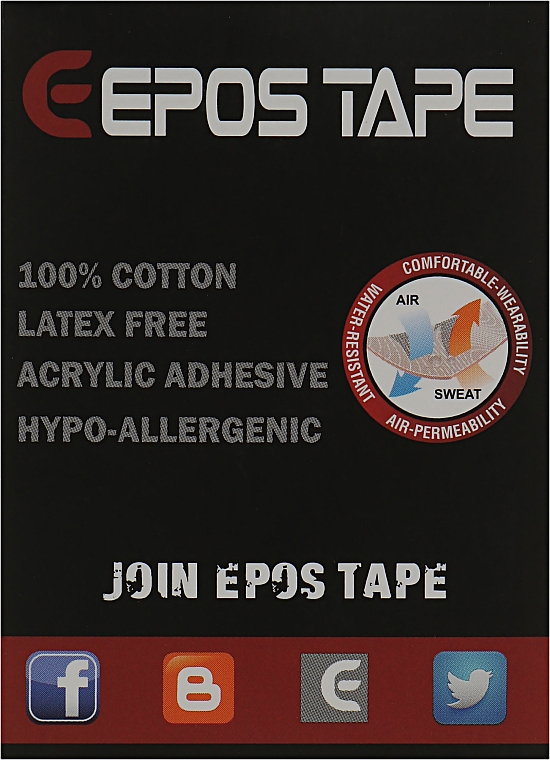 Taśma kinezjologiczna żółta - Epos Tape Original — Zdjęcie N3